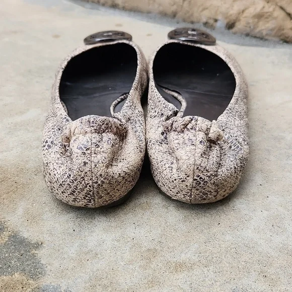 Tory Burch reva pitone Rocha snake flats size 8 - Picture 4 of 11